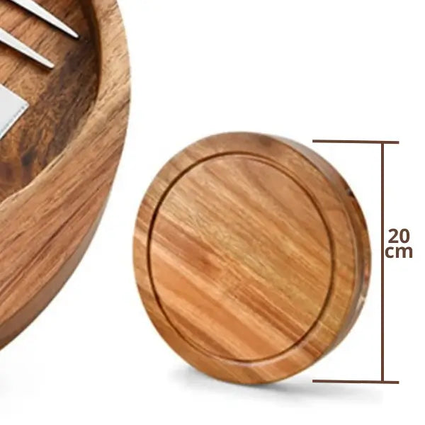 Tabua com Utensílios para Frios com Presente (+Aerador para Vinhos) Estrasburgo - Cazehn