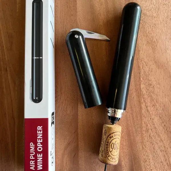 Kit Degustação Vinhos -Compre Aerador e Rolha a Vácuo e Ganhe o Saca-rolhas Pneumático - Cazehn