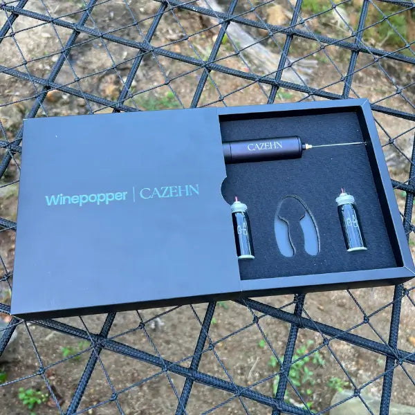 Kit Saca Rolhas Pneumático a Gás Winepopper Clássico - Cazehn