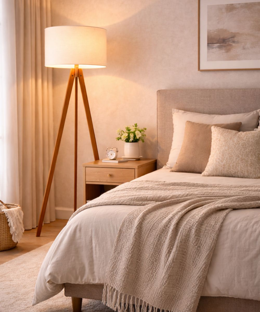 Luminária Abajur de chão tripé decorativa 3