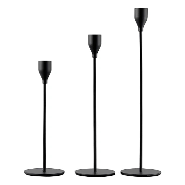 Conjunto Castiçal Minimalista Chartres de 3 peças - Cazehn
