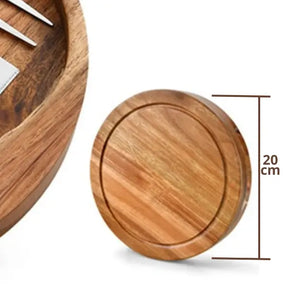 Tabua com Utensílios para Frios com Presente (+Aerador para Vinhos)  Estrasburgo - Cazehn