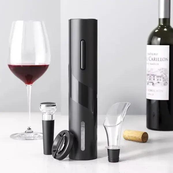 Kit Abridor de vinhos Elétrico com Carregamento por USB - Cazehn