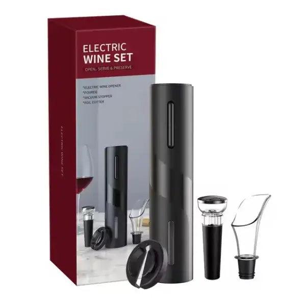 Kit Abridor de vinhos Elétrico com Carregamento por USB - Cazehn