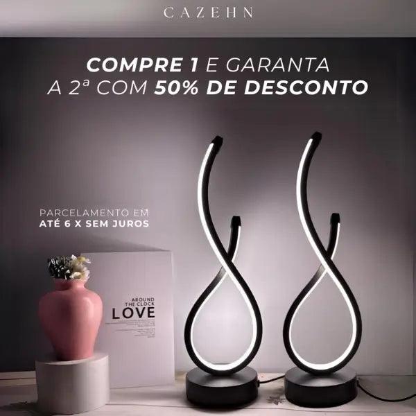 Luminária Moderna Minimalista de Led Houston - No kit a 2º Por Metade do valor - Cazehn
