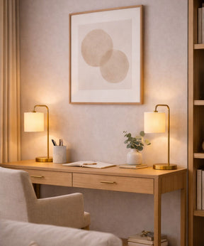 Kit de abajur decorativo de mesa dourado 40