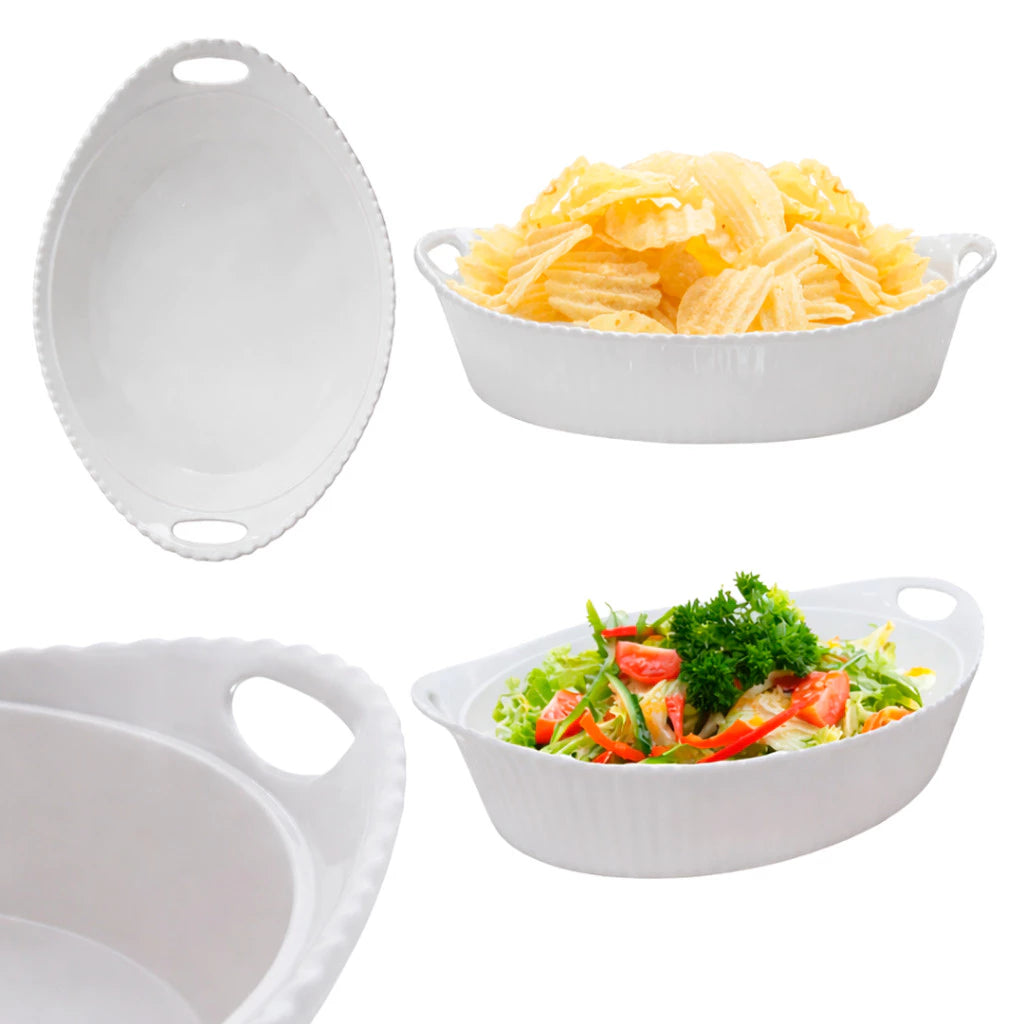 Conjunto Jogo de Travessas 3 peças Oval Melani- Cazehn