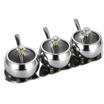 Kit com 3 Pote de Condimentos de Luxo  -Cazehn