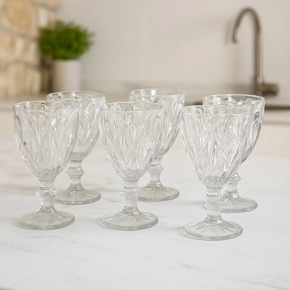 Jogo 6 Taças Diamante  - Cazehn