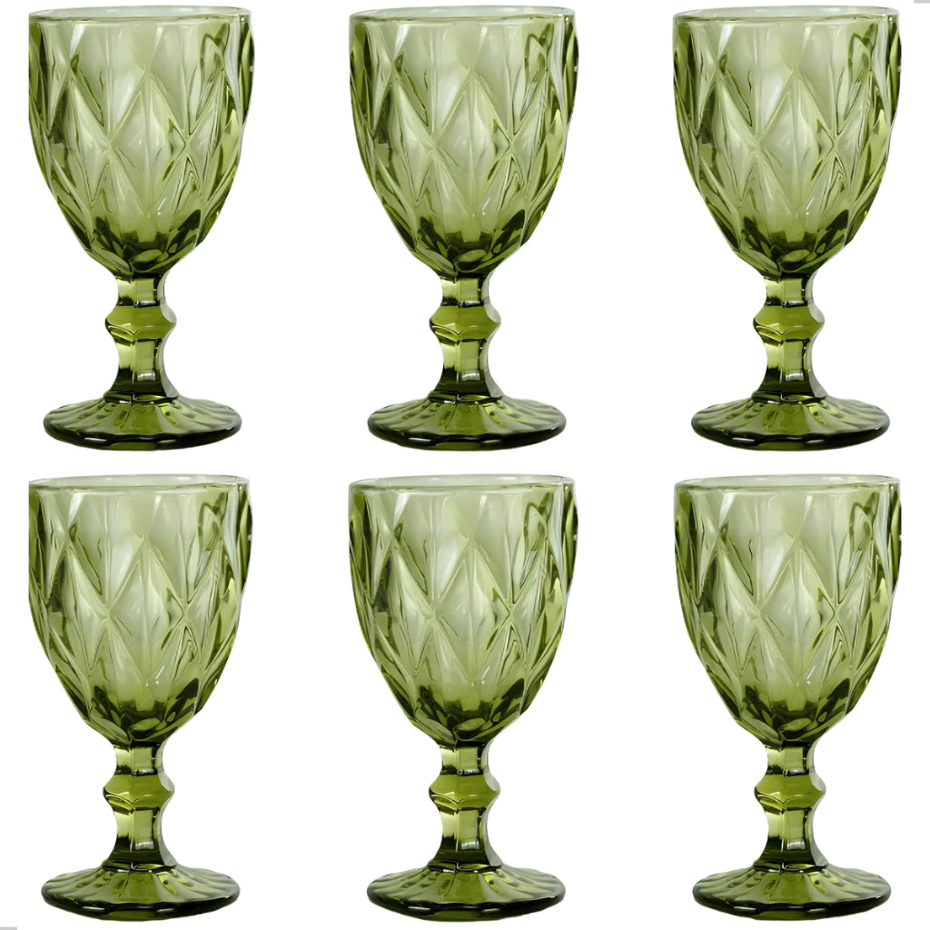 Jogo 6 Taças Diamante  - Cazehn